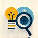 発見と戦略のフェーズを示す虫眼鏡とターゲットのアイコン